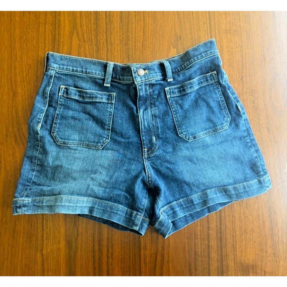 J.Crew Women's Denim Patch Pocket Shorts - Size 31